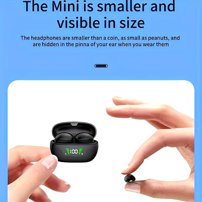 In-Ear Headphones Wireless Mini Invisible Smallest Headphones Headphones for Sleeping in Ear Sleep Earbuds Headphones