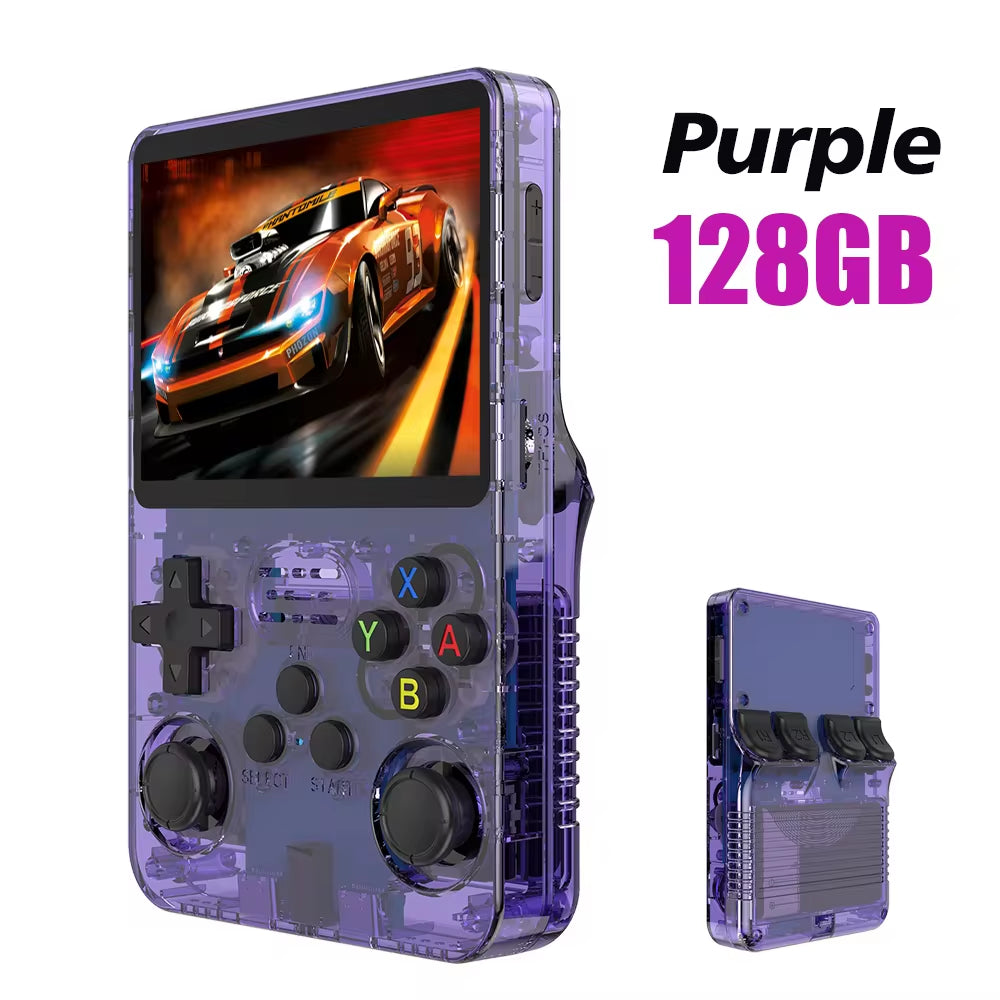 R36S Retro Handheld Video Game Console Linux System 3.5 Inch IPS Screen R35S Pro Portable Pocket Video Player 64GB Games