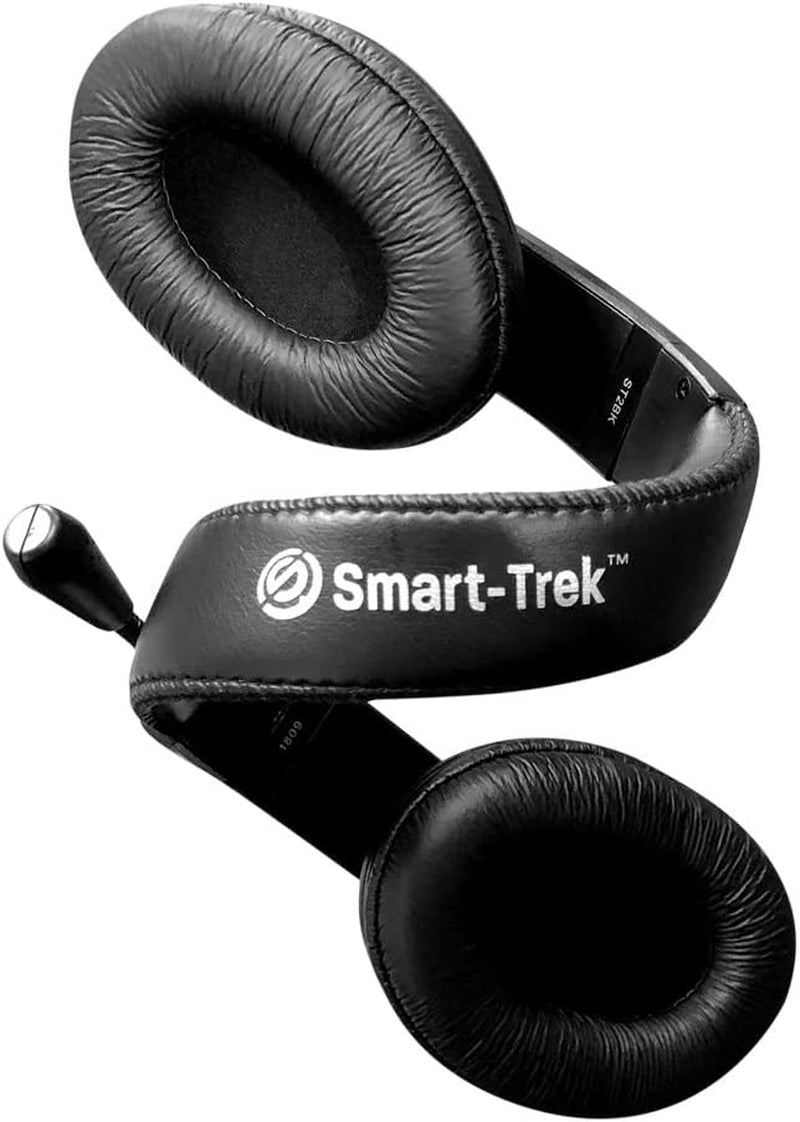 Smart-Trek Headset || Durable Steel-Reinforced Gooseneck Mic, 3.5Mm TRRS Plug, Black (ST2BK)