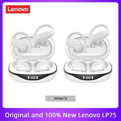 Original  LP75 TWS Bluetooth V5.3 Headphones Wireless LED Digital Display Earphones Noise Reduction Waterproof Headset New