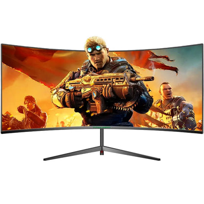 New 30 inch 2K 200Hz Curved Gaming Monitor 21:9 2560x1080 Ultra Wide Ultra Slim screen FREESYNC VESA Metal Black