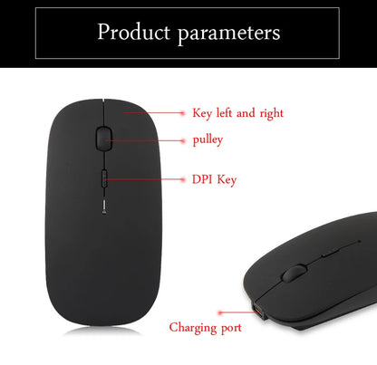 Wireless Mouse Bluetooth Rechargeable Mouse Wireless Computer Silent Mouse Ergonomic Mini Mice USB Optical Mice For PC laptop