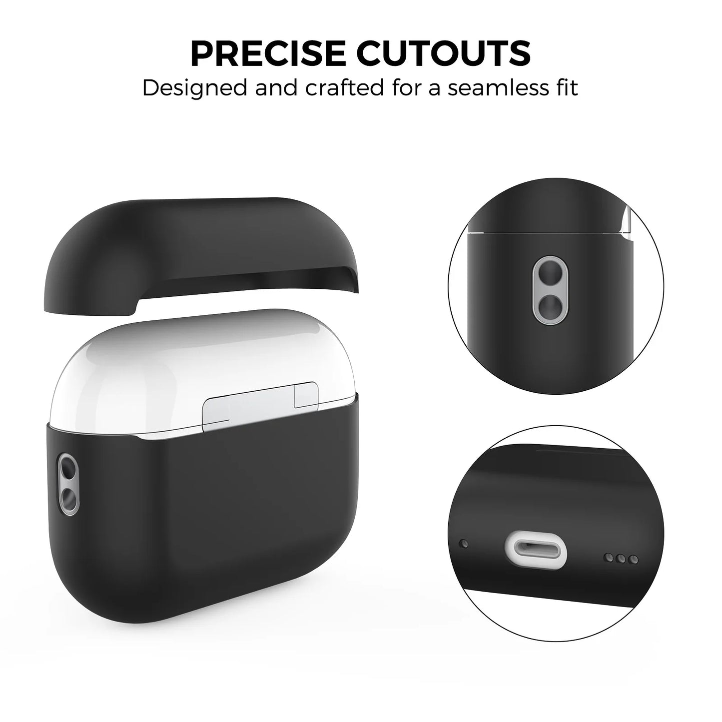 For Apple AirPod Pro 2nd/1st Generation Case Soft Silicone Protective Case Cover with Cleaning Pen Kit Accessory for AirPods Pro