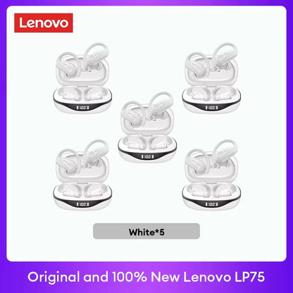 Original  LP75 TWS Bluetooth V5.3 Headphones Wireless LED Digital Display Earphones Noise Reduction Waterproof Headset New